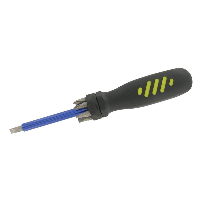 Silverline 7 DRIVER BITS MULTI-BIT SCREWDRIVER WITH TELESCOPIC PICK-UP MAGNET 250547