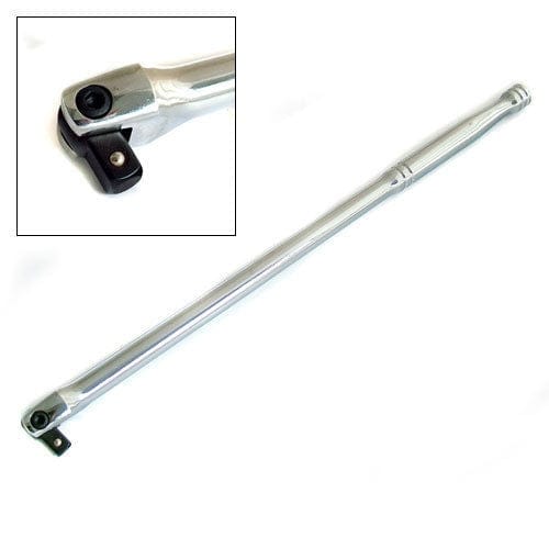 tooltime 15" 380MM LONG 3/8" SOCKET DRIVE FLEXI KNUCKLE BREAKER POWER BAR - CRV STEEL